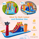 Pirate-Themed Inflatable Water Park with Dual Slides – Multicolour / Without blower