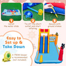 Pirate-Themed Inflatable Water Park with Dual Slides – Multicolour / Without blower