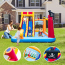 Pirate-Themed Inflatable Water Park with Dual Slides – Multicolour / With 750W blower