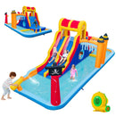 Pirate-Themed Inflatable Water Park with Dual Slides – Multicolour / With 750W blower