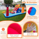 Pirate-Themed Inflatable Water Park with Dual Slides – Multicolour / With 750W blower