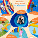 Pirate-Themed Inflatable Water Park with Dual Slides – Multicolour / With 750W blower