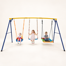 Baby Direct 3-Seat Garden Swing Set with Steel Frame, gallery image 2