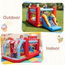 Ice Cream Shop Inflatable Bounce House with Slide without Blower – Multicolour