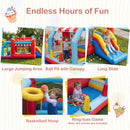 Ice Cream Shop Inflatable Bounce House with Slide without Blower – Multicolour