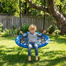 100cm Blue Saucer Swing with Headrest and Handles – Blue