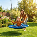 100cm Blue Saucer Swing with Headrest and Handles – Blue