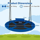 100cm Blue Saucer Swing with Headrest and Handles – Blue