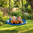100cm Blue Saucer Swing with Headrest and Handles – Blue