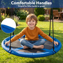 100cm Blue Saucer Swing with Headrest and Handles – Blue