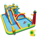 Giant Inflatable Water Park with Long Slide & 680W Blower