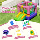 Compact Inflatable Bounce House with Slide – Multicolour / With 550W blower