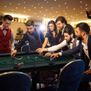 182 cm Folding Poker Table with Eight Cup Holders – Green
