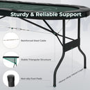 182 cm Folding Poker Table with Eight Cup Holders – Green