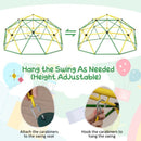 3m Kids Climbing Dome with Swing – Green