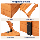 Baby Direct Wooden Sandbox with Picnic Table and Canopy — Blue, gallery image 10
