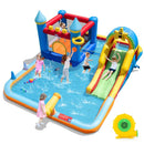 Inflatable Water Slide Bounce House with 680W Blower – Multicolour