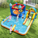 Inflatable Water Slide Bounce House with 680W Blower – Multicolour