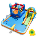 Inflatable Water Slide Bounce House with 680W Blower – Multicolour