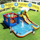 Inflatable Water Slide Bounce House with 680W Blower – Multicolour