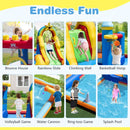 Inflatable Water Slide Bounce House with 680W Blower – Multicolour