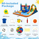 Inflatable Water Slide Bounce House with 680W Blower – Multicolour