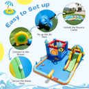 Inflatable Water Slide Bounce House with 680W Blower – Multicolour
