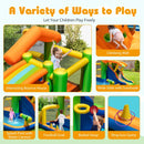 Inflatable Bounce House Water Park with Covered Slide – Multicolour / Without blower
