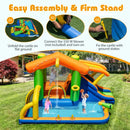 Inflatable Bounce House Water Park with Covered Slide – Multicolour / Without blower