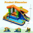 Inflatable Bounce House Water Park with Covered Slide – Multicolour / With 550W blower
