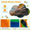 Inflatable Bounce House Water Park with Covered Slide – Multicolour / With 550W blower