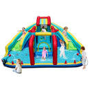 Inflatable Water Park with Double Slides and Obstacle Course – Multicolour / Without blower