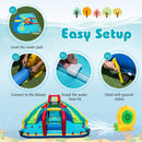 Inflatable Water Park with Double Slides and Obstacle Course – Multicolour / With 680W blower