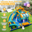 Inflatable Water Park with Pretend Market Stand – Multicolour / Without blower