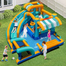 Inflatable Water Park with Pretend Market Stand – Multicolour / With 680W blower