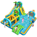 Tropical Inflatable Water Park with Dual Slides – Multicolour / Without blower