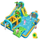 Tropical Inflatable Water Park with Dual Slides – Multicolour / With 680W blower