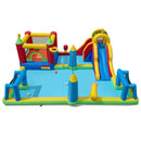 Inflatable Water Slide Bounce House with Ball Games without Blower – Multicolour