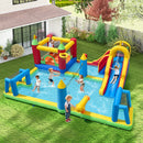 Inflatable Water Slide Bounce House with Ball Games without Blower – Multicolour