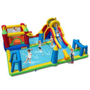 Inflatable Water Slide Bounce House with Ball Games without Blower – Multicolour