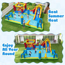 Inflatable Water Slide Bounce House with Ball Games without Blower – Multicolour