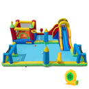 9-in-1 Inflatable Water Slide & Bounce House with 680W Blower