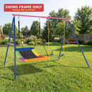 250cm A-Frame Swing Stand with Four Carabiners – Red
