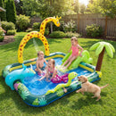 Jungle Inflatable Paddling Pool with Giraffe Sprinkler – Multicolour