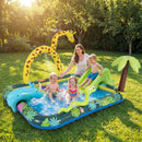 Jungle Inflatable Paddling Pool with Giraffe Sprinkler – Multicolour
