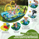 Jungle Inflatable Paddling Pool with Giraffe Sprinkler – Multicolour