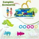 Jungle Inflatable Paddling Pool with Giraffe Sprinkler – Multicolour