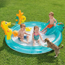 Marine-Themed Inflatable Paddling Pool with Slide – Multicolour