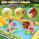 Jungle Animal Inflatable Paddling Pool with Slide – Multicolour