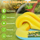 Jungle Animal Inflatable Paddling Pool with Slide – Multicolour
